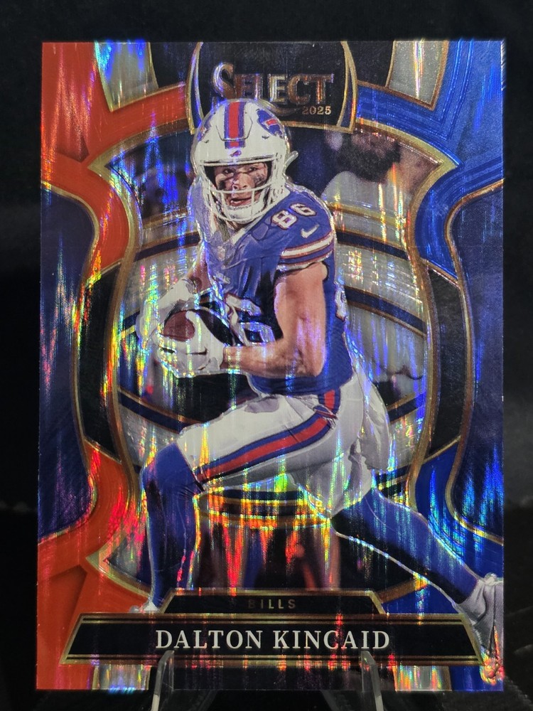 Dalton Kincaid Concourse Red and Blue Prizm Shock Bills 2025 Panini Select