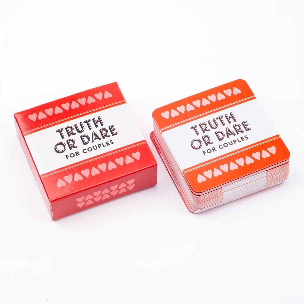 Truth or Dare for Couples Naughty Adult Party Board Game Set 51 Questions Sexy D