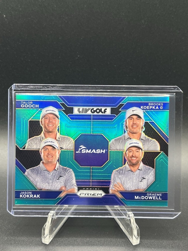 Kokrak Koepka Gooch McDowell 2024 Panini Prizm LIV Golf Teal #199 Smash GC Parallel
