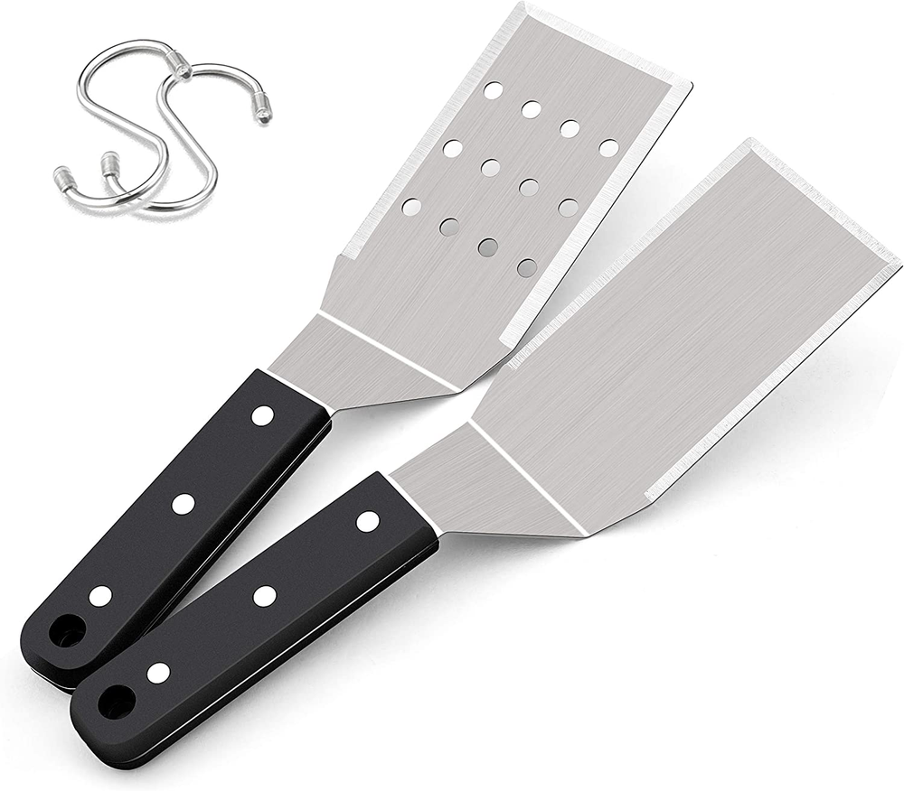 Hasteel Stainless Steel Griddle Spatula with Riveted Handle