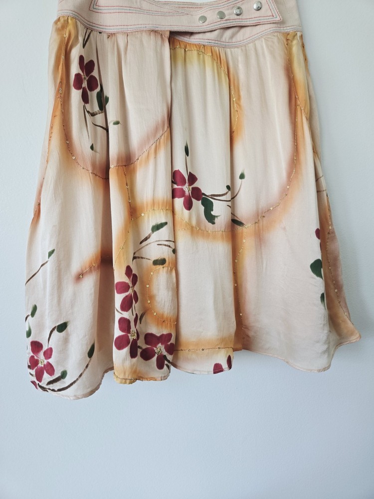 CUSTO BARCELONA 1997 Vintage Skirt Size 34 Euro Y2k Festival Boho Cottagecore