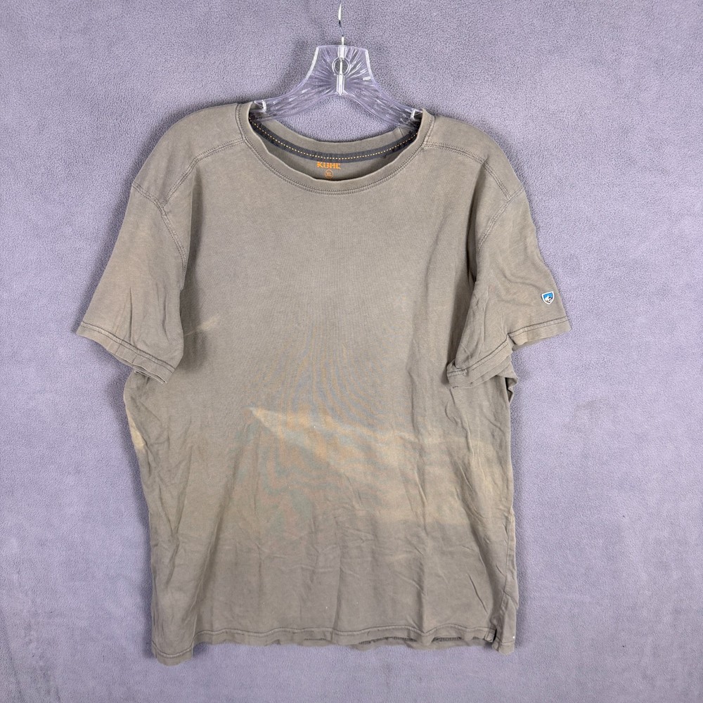 Kuhl Mens Shirt XL Organic Cotton Wildfibre Short Sleeve Outdoor Tee Hiking