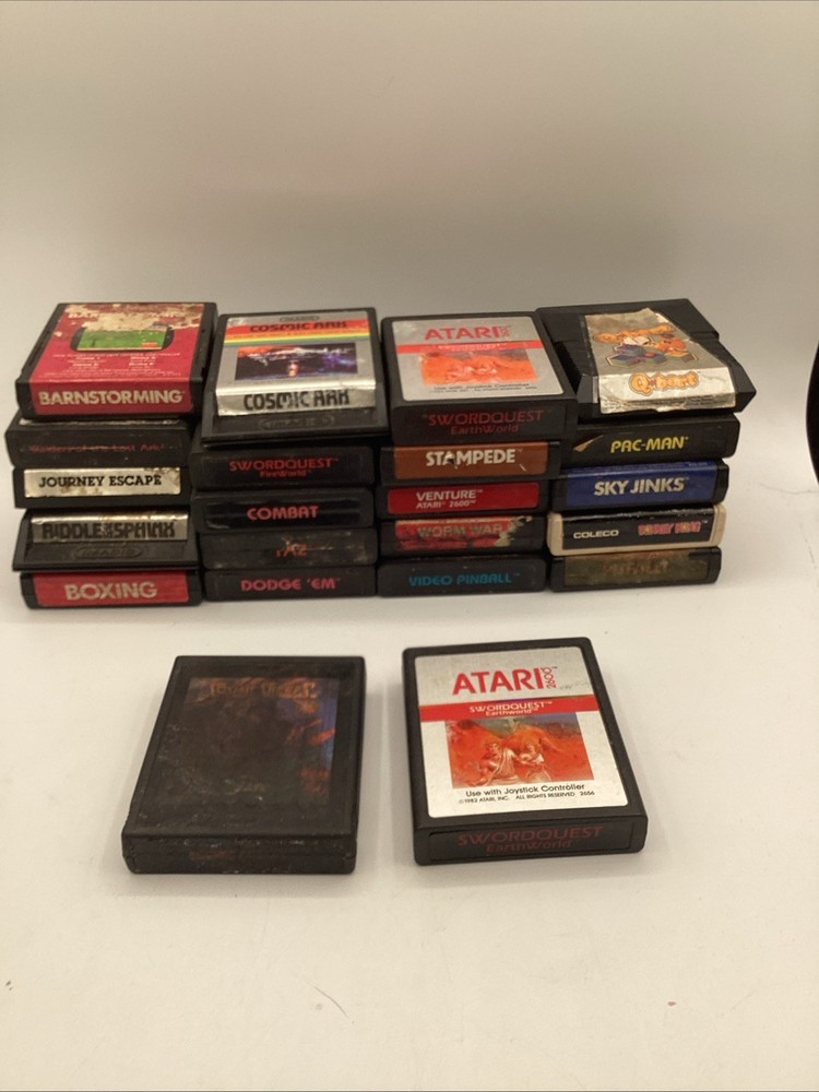 Lot 22x Tested Working Atari Games