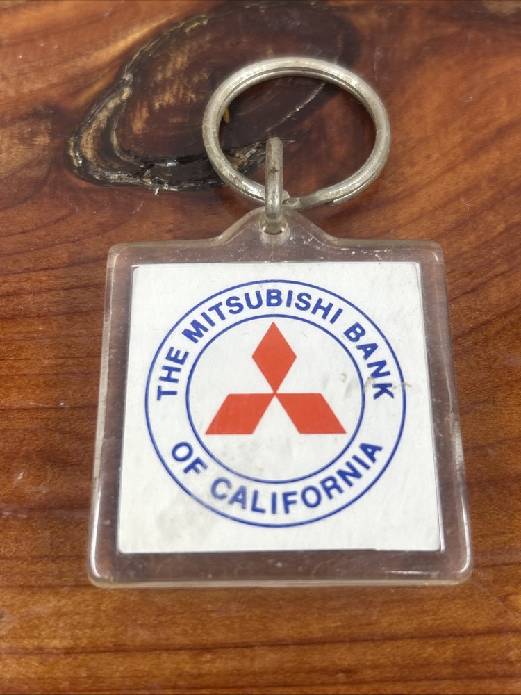 Vintage Keychain Automobile The Mitsubishi Motors Bank Of California