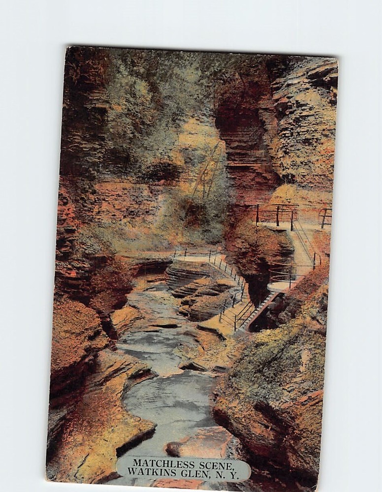 Postcard Matchless Scene Watkins Glen New York USA
