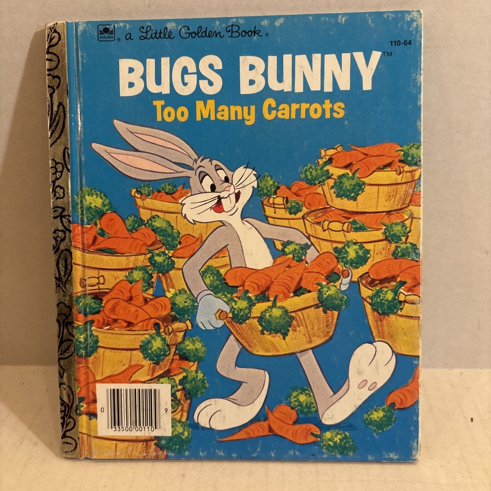 BUGS BUNNY TOO MANY CARROTS Little Golden Book ~ 1976 FIRST EDITION