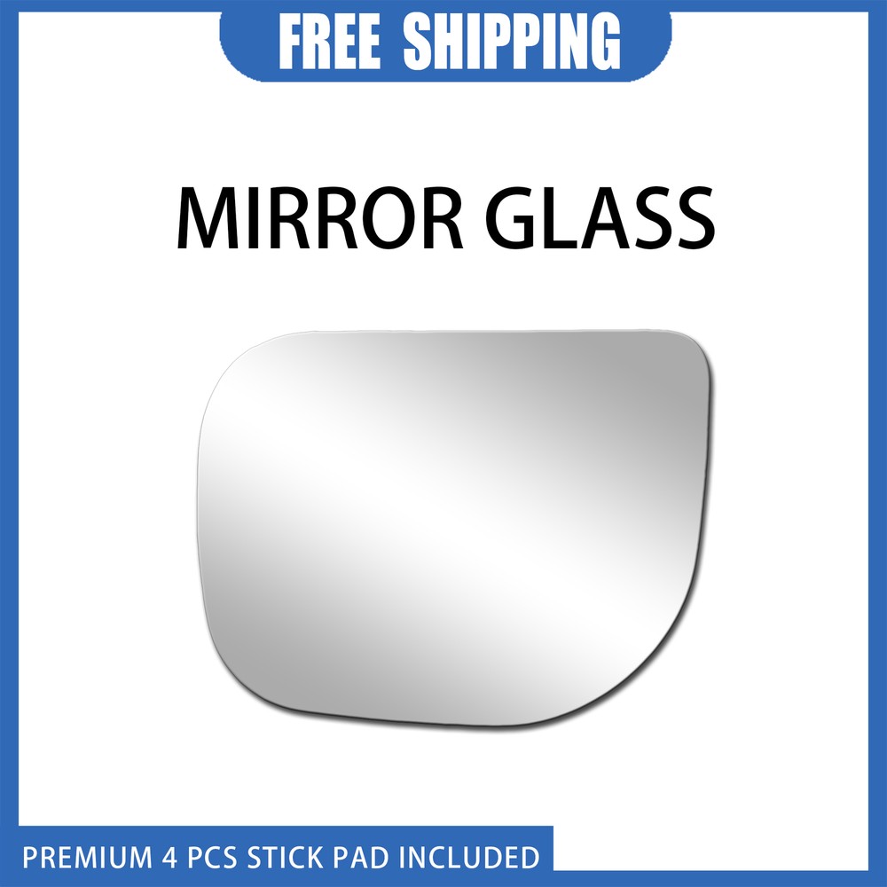 Mirror Glass Driver LH Side For 2004-2006 Nissan Titan Replacement+Flat+Adhesive