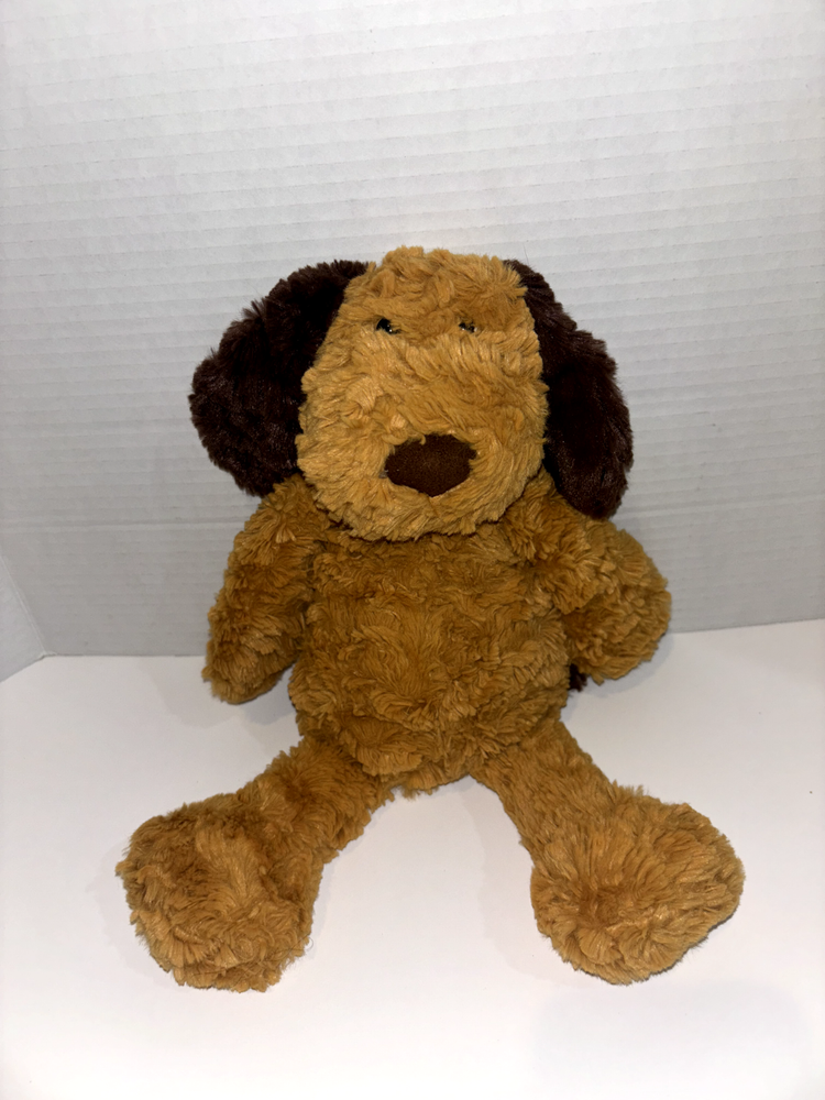 2013 The Manhattan Toy Co Brown Delightful Duffy Dog Stuffed Animal Plush 12”