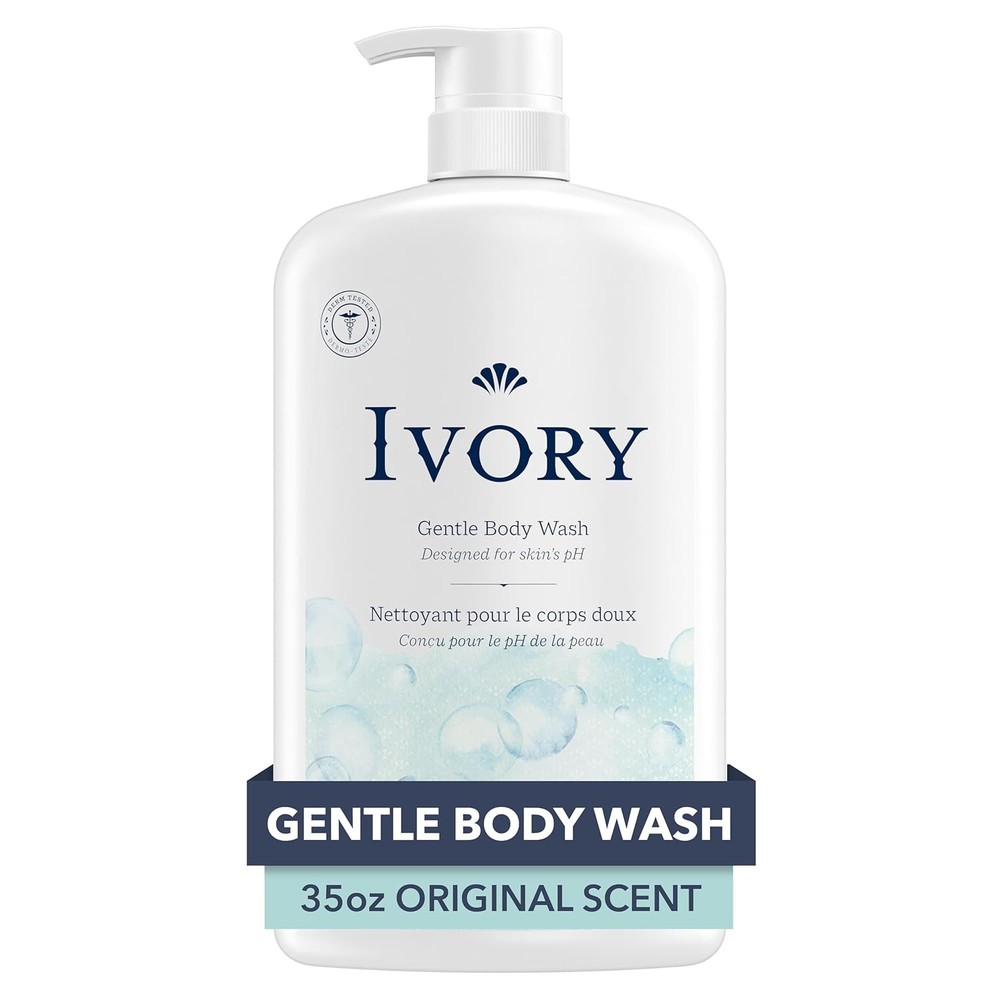 Ivory Body Wash, Designed the Whole Family, Gentle Formula, Free of Dyes 35 oz