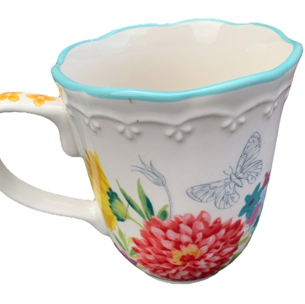 The Pioneer Woman BLOOMING BOUQUET Stoneware Mug Coffee Tea 18 oz