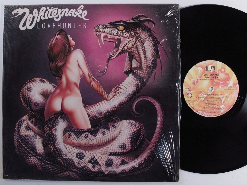 WHITESNAKE Love Hunter UNITED ARTISTS LP VG+/VG++ SHRINK d