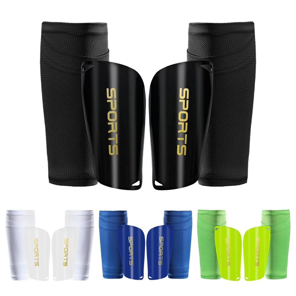 Shin Guard Sleeves Protective Shin Pads Soccer Sock inserts Gear For Kids Youth