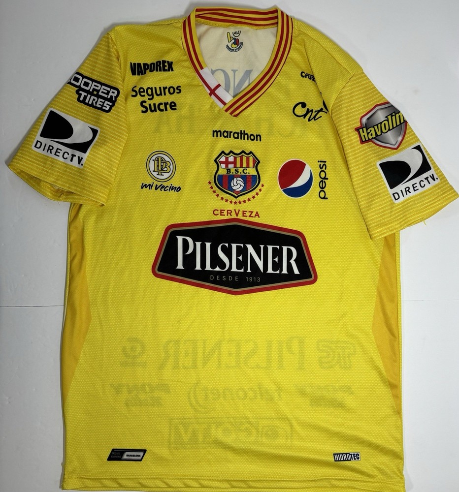 Men's Marathon Ecuador Barcelona Soccer Team 2018 Jersey Size Large (40)