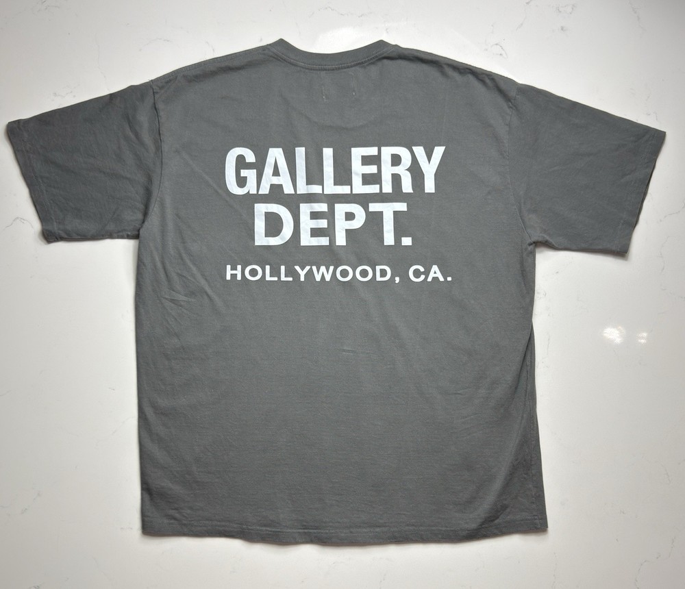 Gallery Dept. Men's Black Logo Crew Neck Short Sleeve T-Shirt Size XL