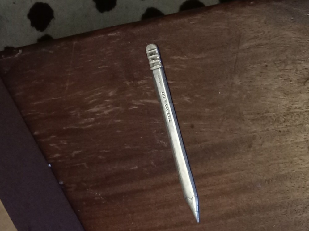 Tiffany&Co. Pencil Letter Opener Sterling Silver 1994 Vtg 6.75” Pouch 51.5g Rare