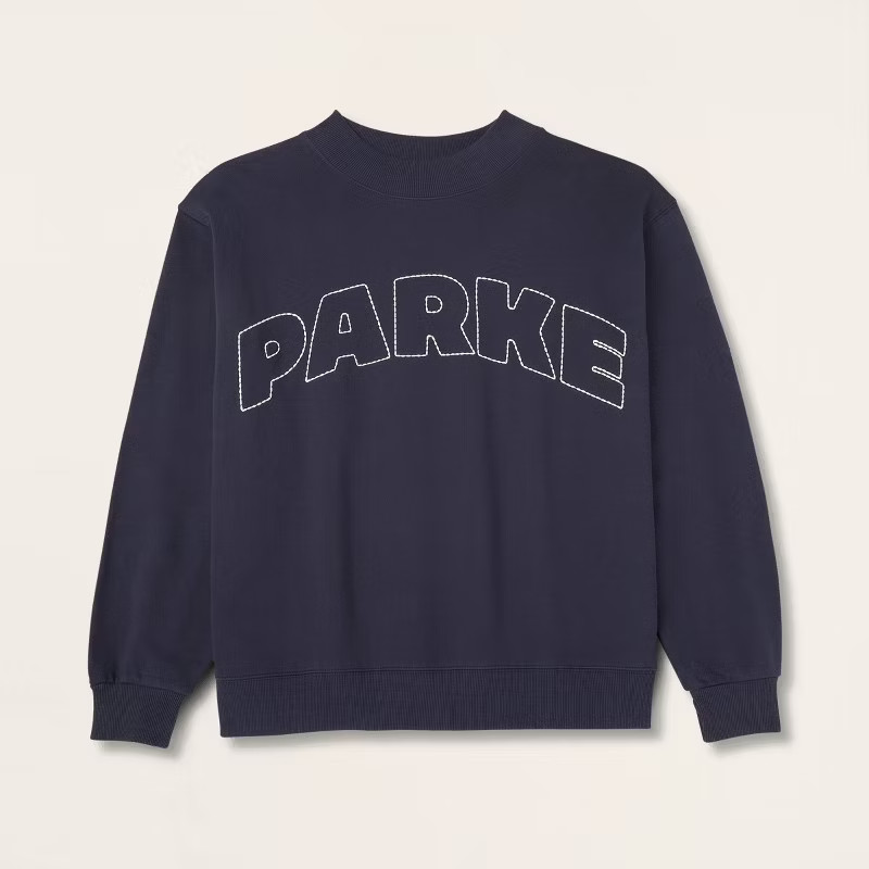 Parke x Target Women's Navy Blue Mockneck Pullover Sweatshirt  S/M NWT IN HAND