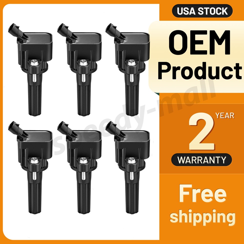 Set of 6 NEW Ignition Coil For CHEVROLET GMC HUMMER L5 L6 C1558 UF497 IC577