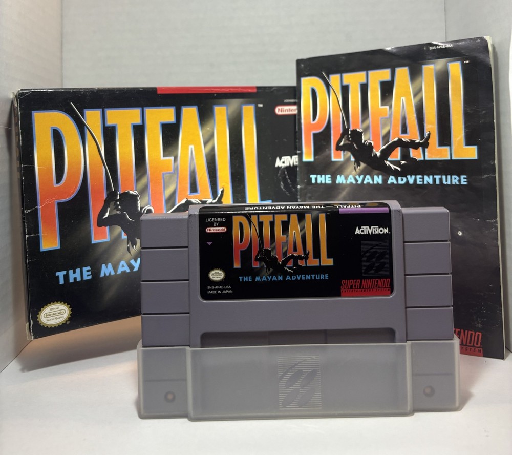 Pitfall: The Mayan Adventure (SNES, 1994) CIB - UNTESTED