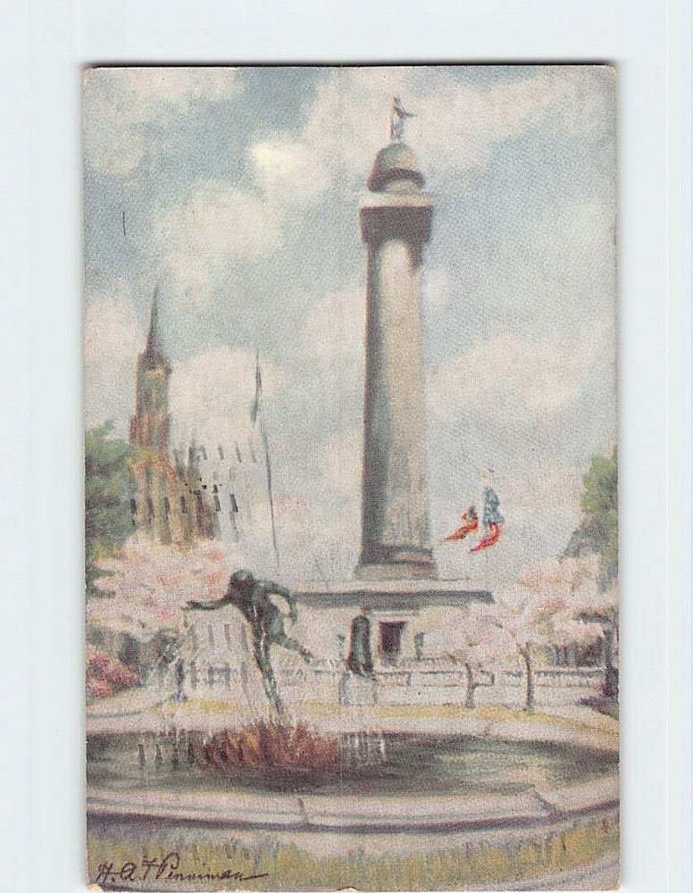 Postcard The Washington Monument Baltimore Maryland USA