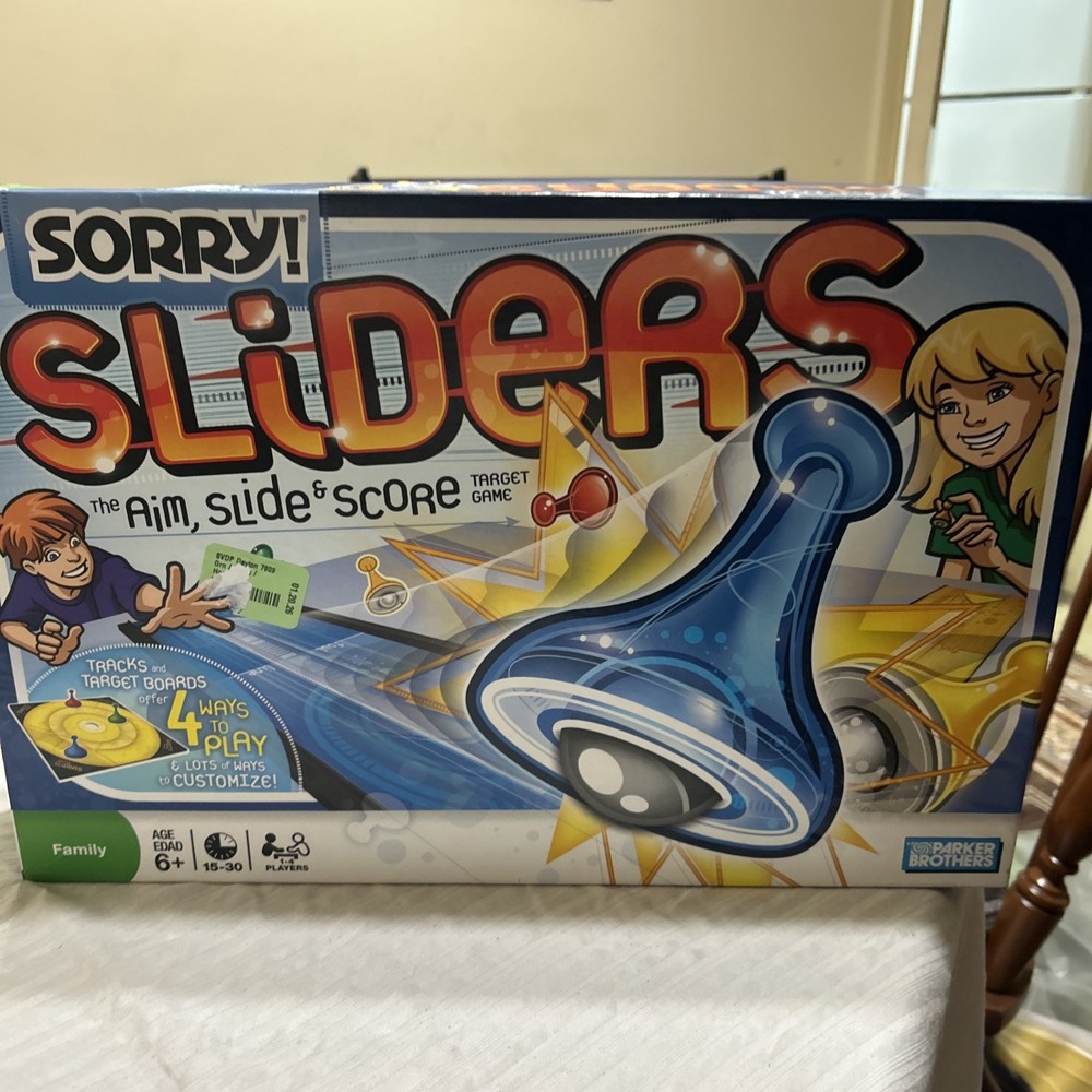 Sorry Sliders Board Game Parker Brothers 2008 Hasbro 100% Complete