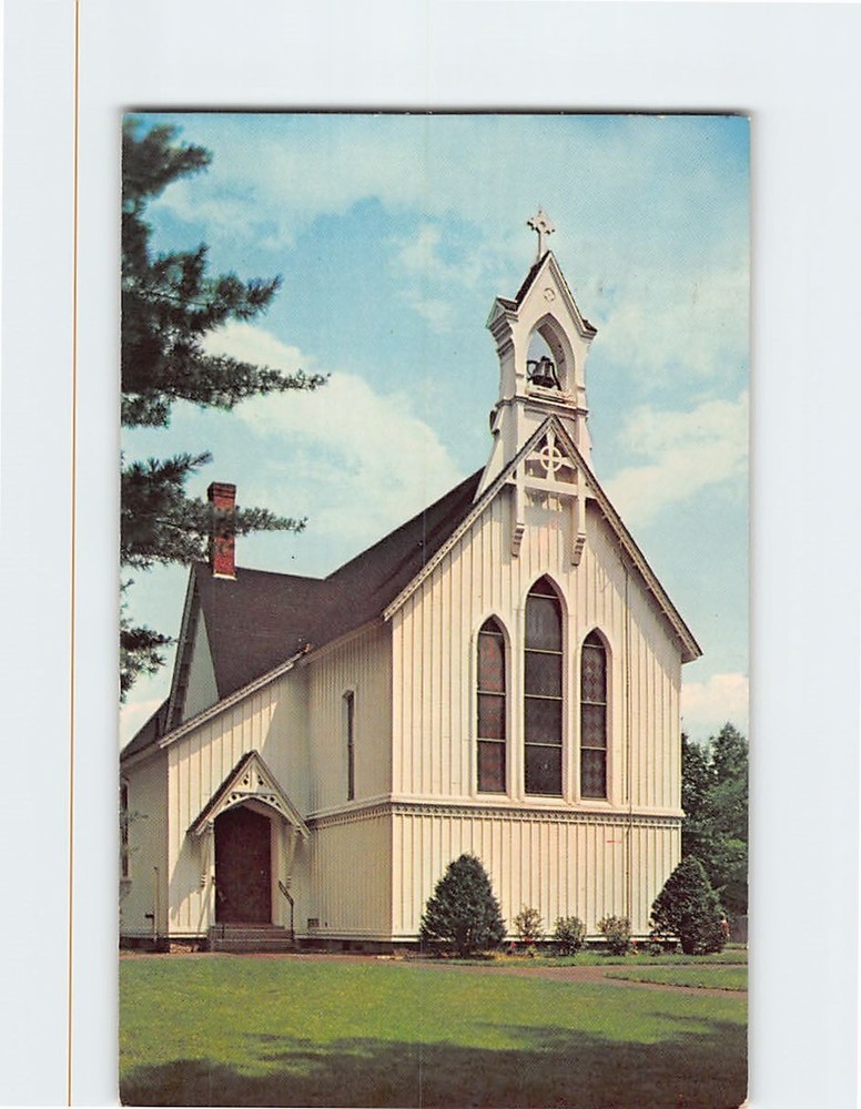 Postcard Christ Church Episcopal North Conway New Hampshire USA