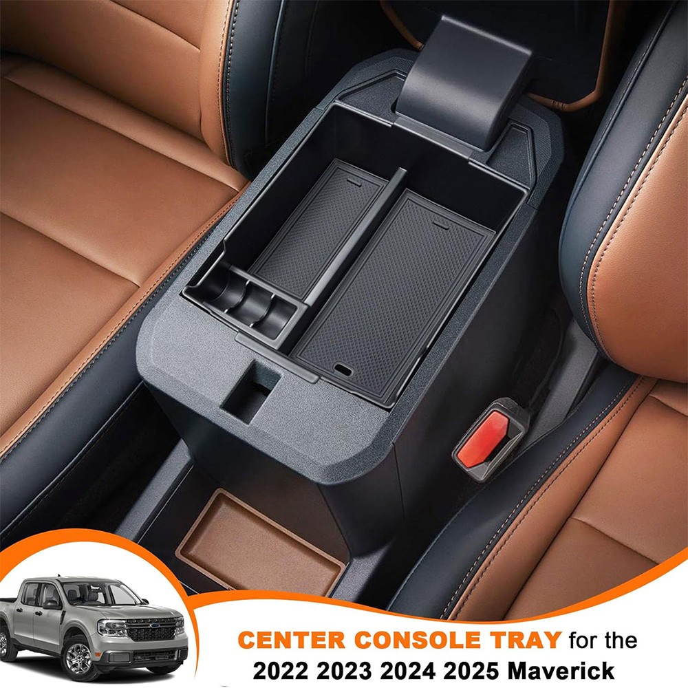 For Ford Maverick 2022-2024 2025 2026 Accessories Center Console Organizer Tray