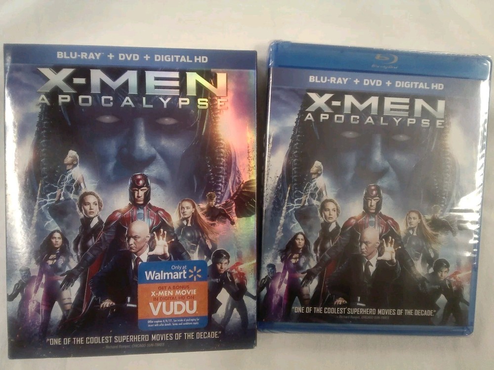 X-Men Apocalypse (Blu-Ray/DVD Combo Set, 2016) w/Dust Jacket NEW! SEALED!
