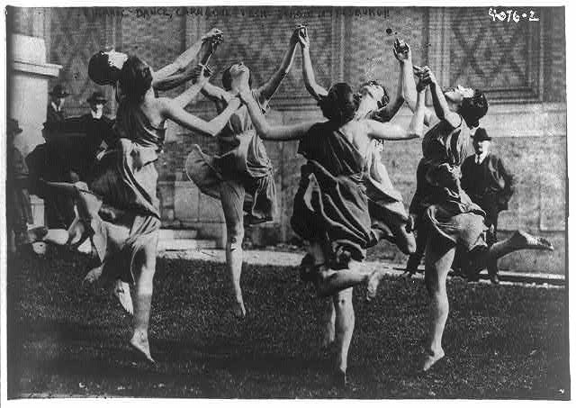 Photo:Pittsburgh PA Carnegie Tech Morgan Dancers Pyrrhic Dance 1910s