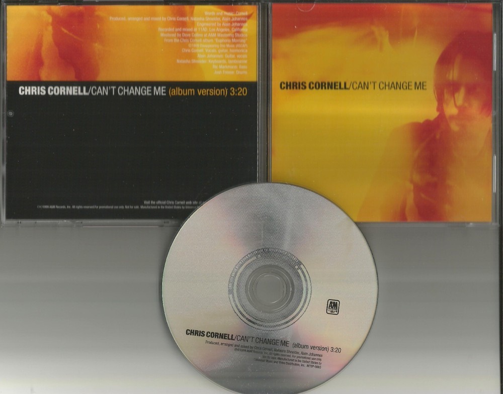CHRIS CORNELL Can’t Change Me PROMO DJ CD Single SOUNDGARDEN 1999 Audioslave