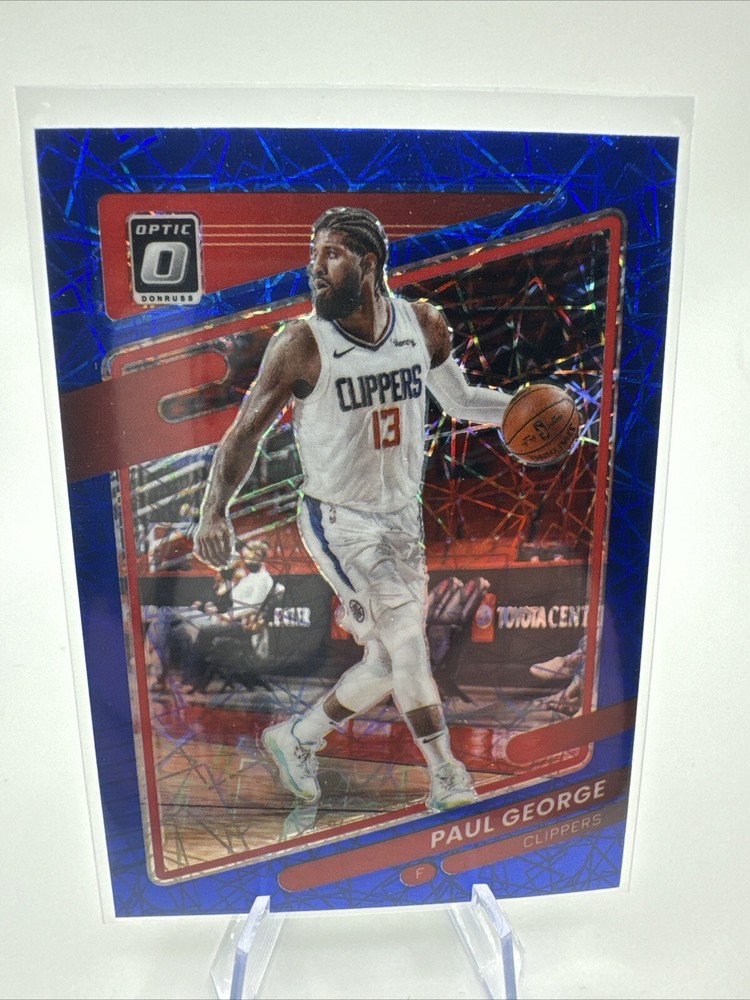 2021-22 Panini Donruss Optic - Blue Velocity Prizm #10 Paul George