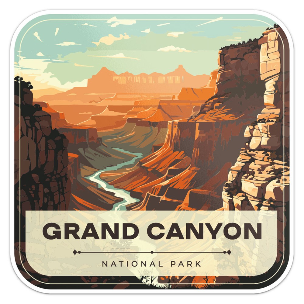 Grand Canyon National Park USA Vinyl Decal Bumper Sticker