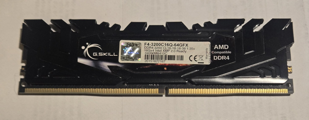 G. Skill Flare X 32GB DDR4-3200 CL: 16-18-18-38