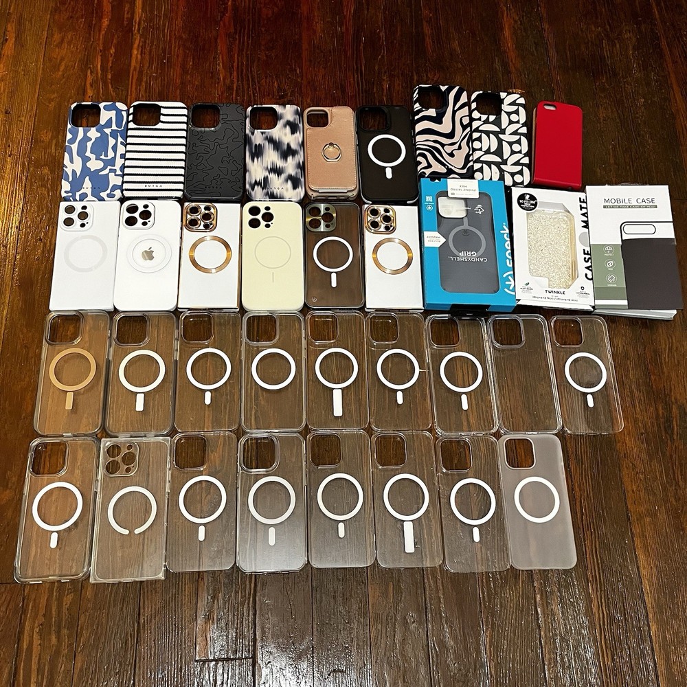 Various Phone Cases Lot - Clear Case - Burga Case - Spek Case - Case Mate -Apple