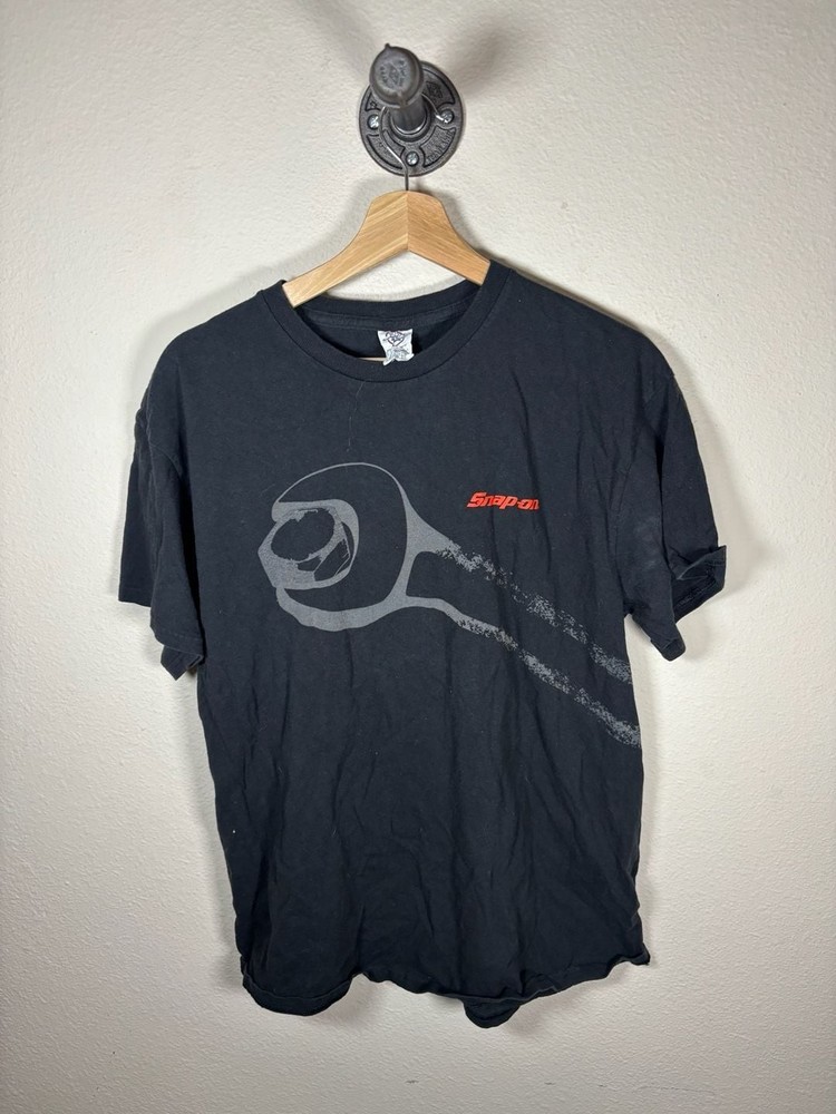 Vintage Snap-on Tools Graphic T-Shirt Black Size Large