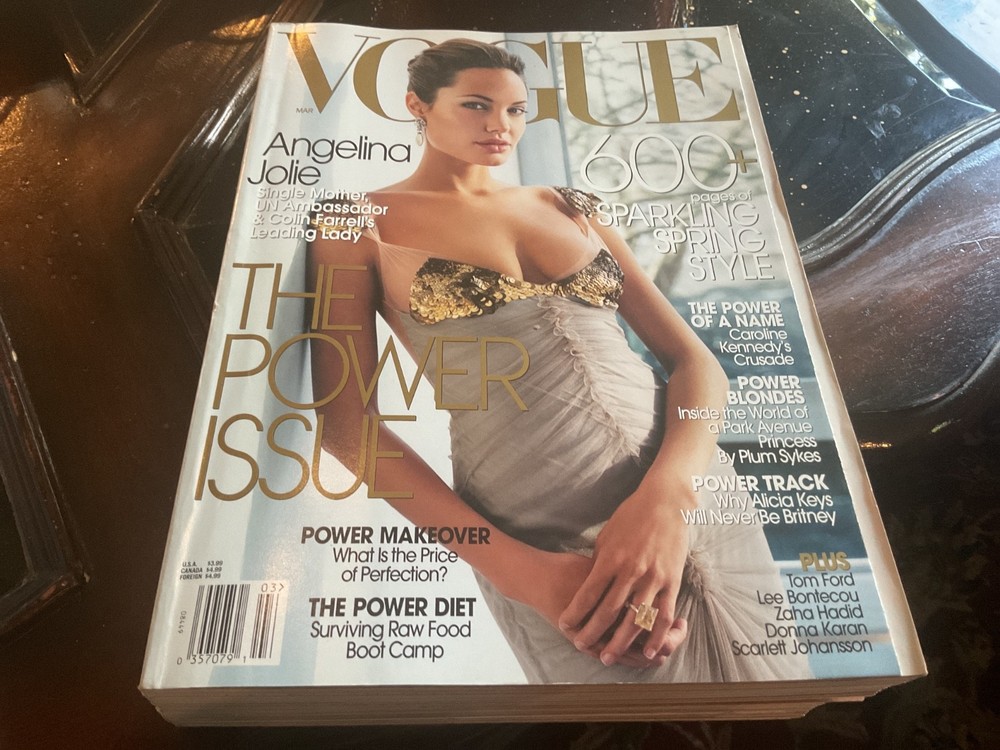 Vogue Magazine March 2004, Angelina Jolie, Excellent  To New