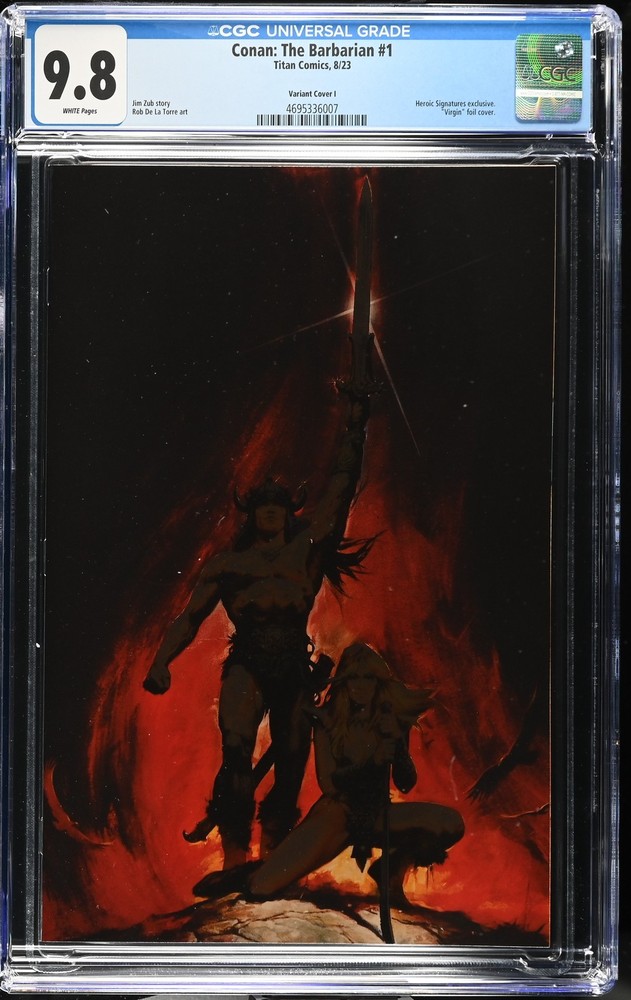 Conan: The Barbarian 1 CGC 9.8 Movie Poster Homage Foil Variant