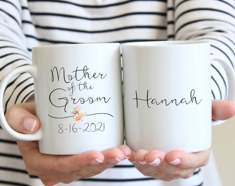 Mother Of The Groom Personalized Name Date Mug Wedding Date Mug Coffee Gift For