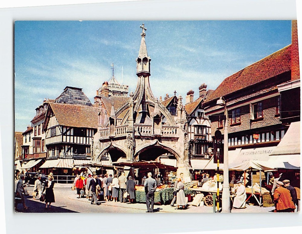 Postcard Poultry Cross Salisbury England