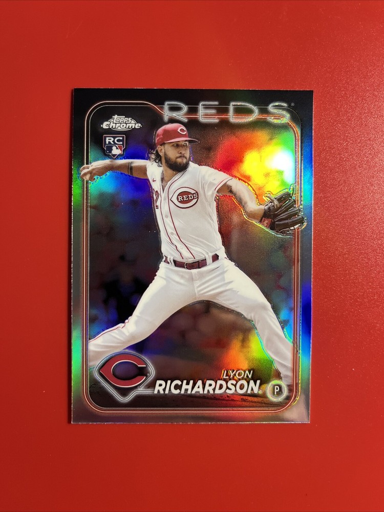 2024 Topps Chrome Lyon Richardson RC Rookie Refractor #230 Reds