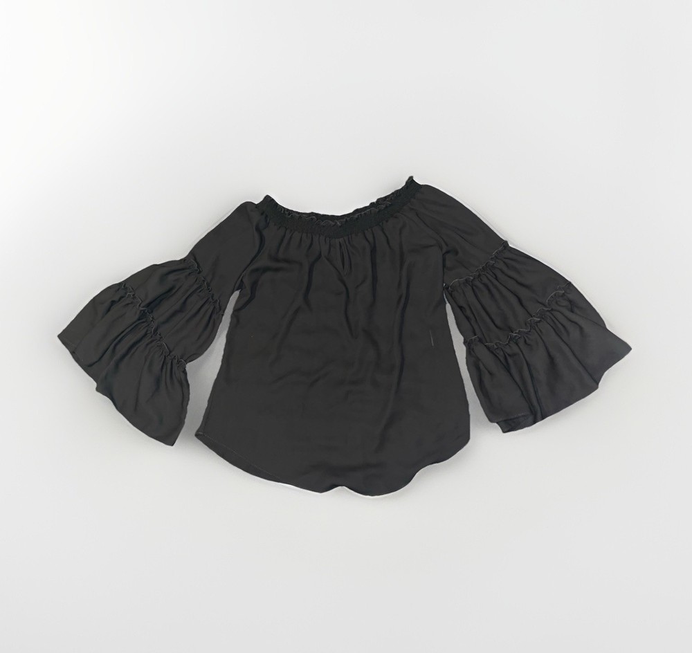 Joseph Ribkoff Women's Top Black Wide Sleeve Size 6