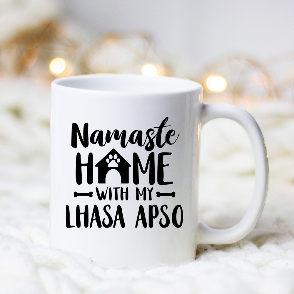 Namaste Lhasa Apso Mug Lhasa Apso Mug Lhasa Apso Gift Lhasa Apso Dog Lhasa Apso