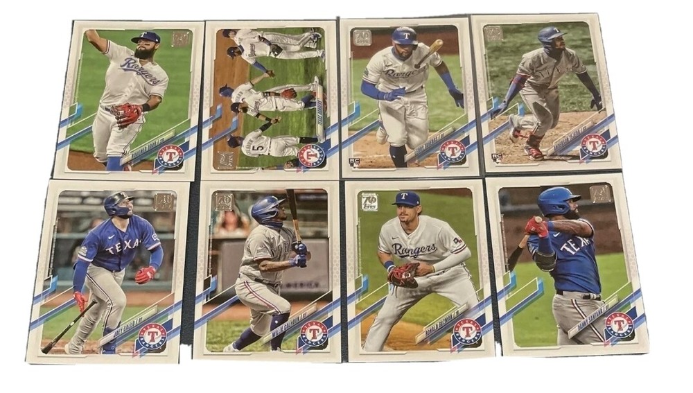 2021 TOPPS SERIES 1 TEXAS RANGERS *8 CARD* TEAM SET