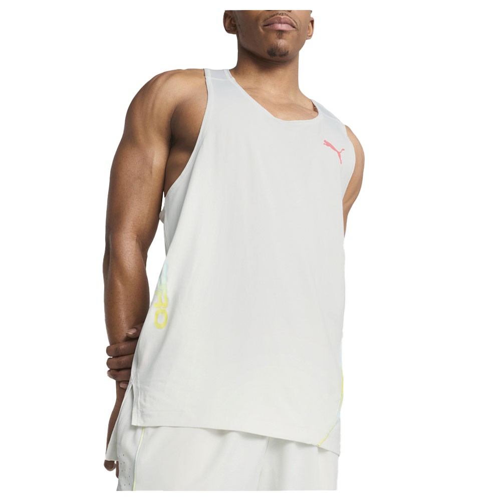 PUMA All Pro Crew Neck Athletic Tank Top Mens Grey Casual  Athletic 63045002