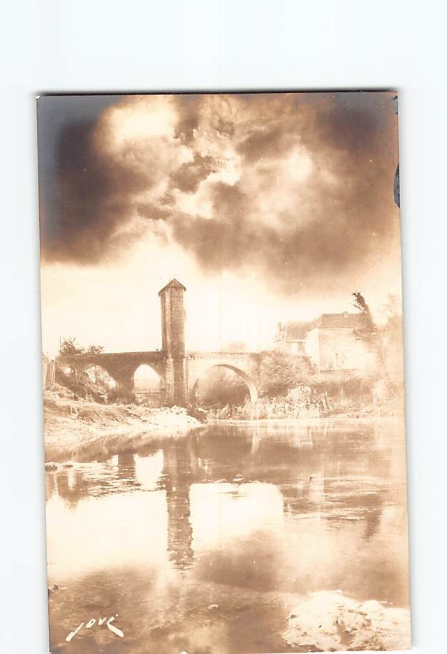 Postcard Le vicus Pont sur le Gave Orthez France