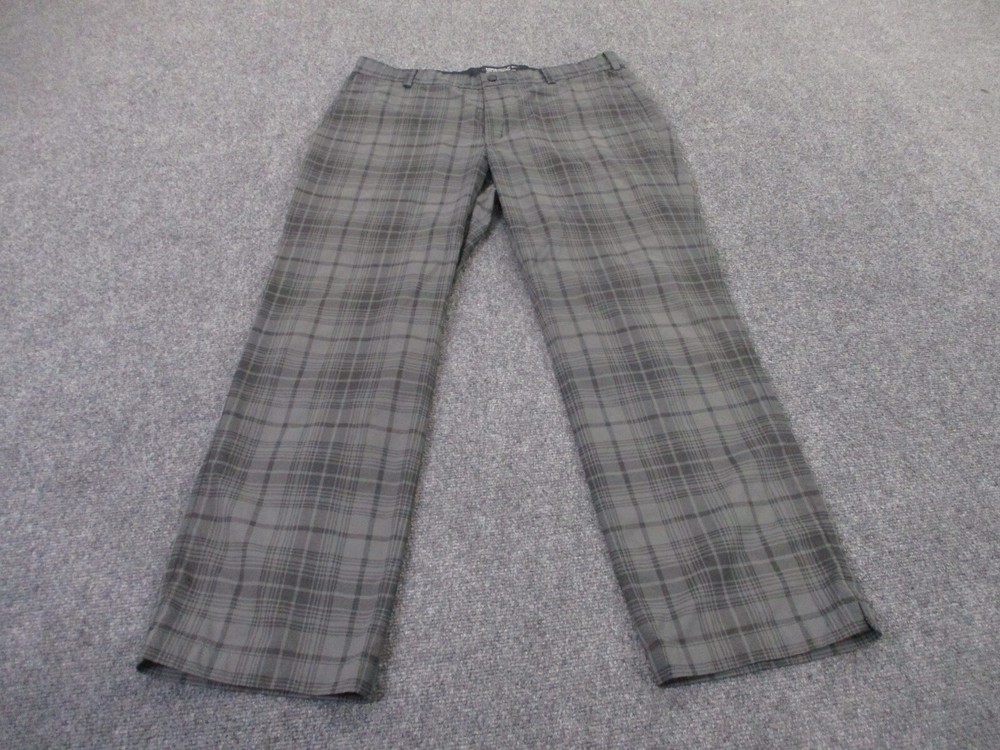 Nike Pants Mens 35 X 30 Plaid Golf Chino Tour Performance Athletic Dri Fit Adult