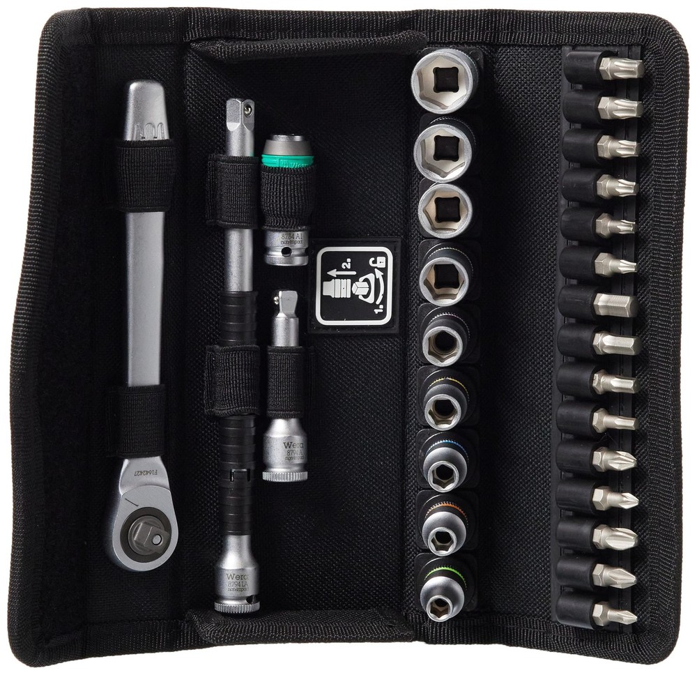 05004018001 8100 SA 8 Zyklop Metric Metal Ratchet Set with Switch Lever, 28 P...