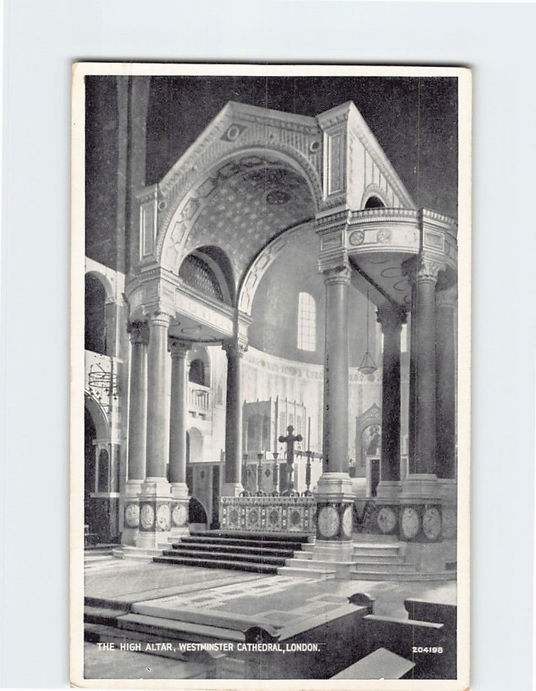 Postcard The High Altar Westminster Cathedral London England