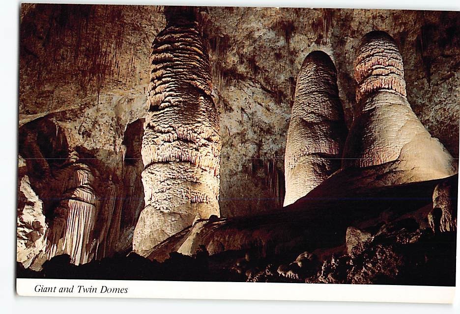 Postcard Giant & Twin Domes Carlsbad Caverns New Mexico USA