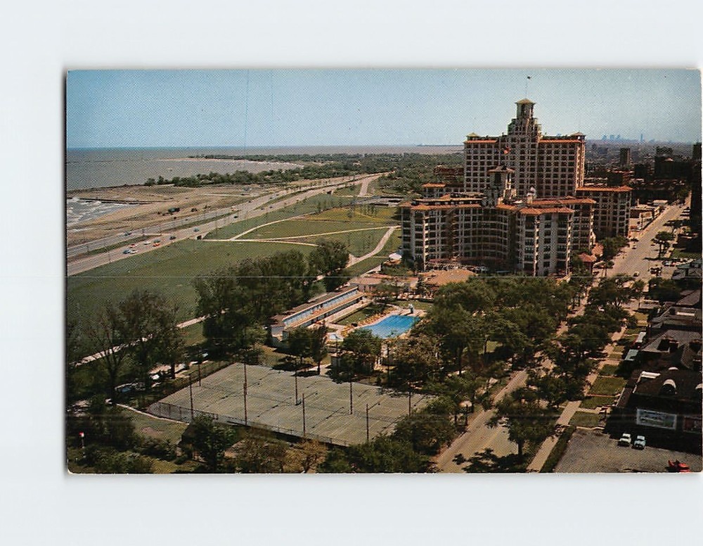 Postcard Edgewater Beach Hotel Chicago Illinois USA