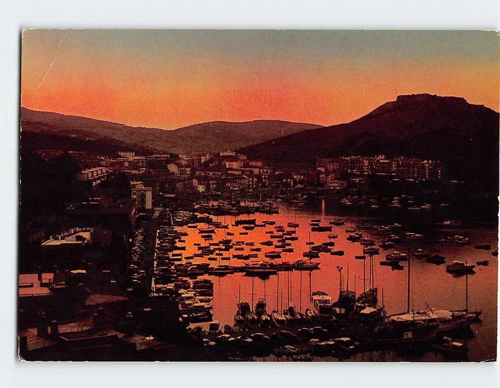 Postcard Night View At Monte Argentario Porto Ercole Tuscany Italy